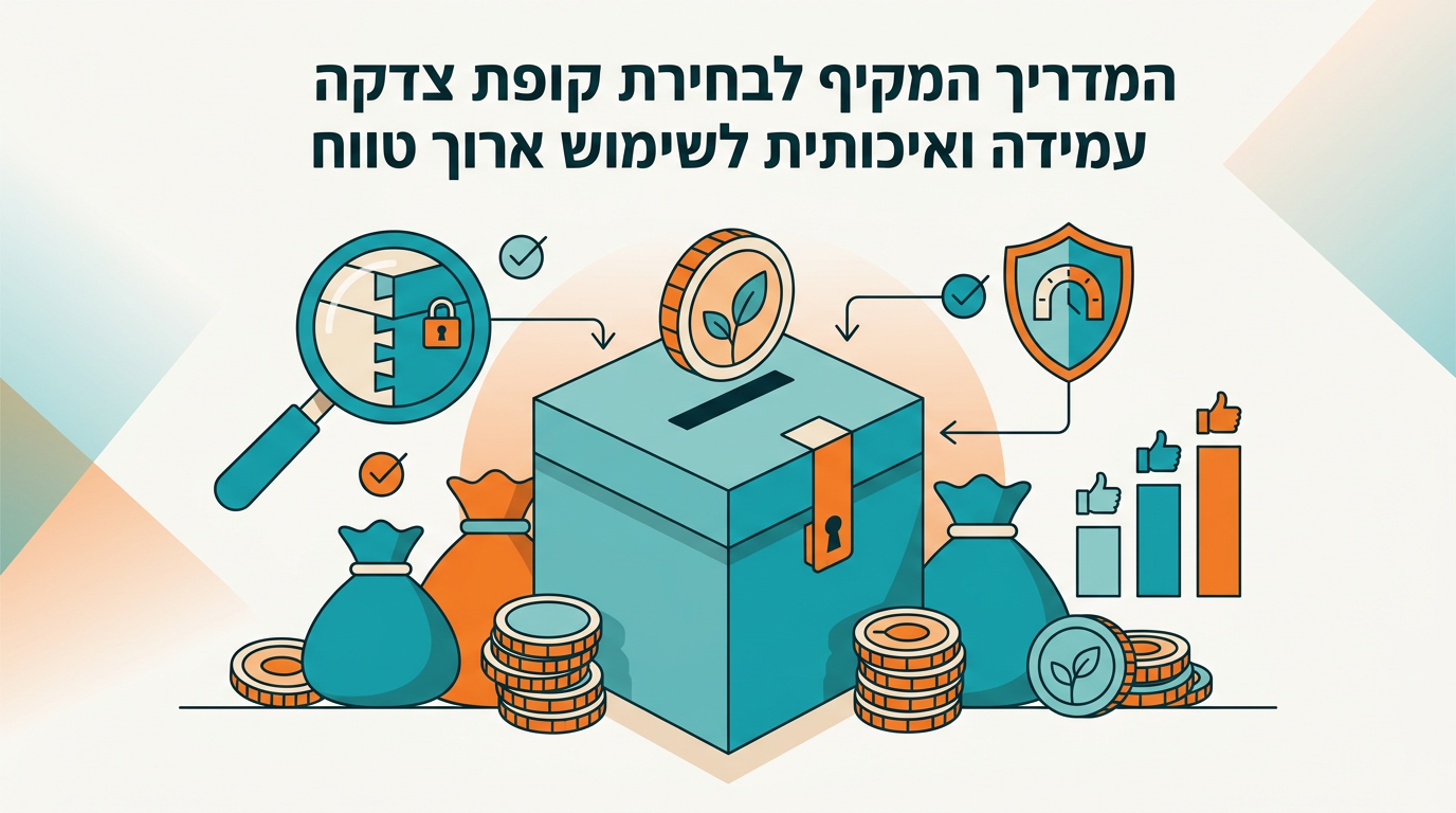 המדריך המקיף לבחירת קופת צדקה עמידה ואיכותית לשימוש ארוך טווח